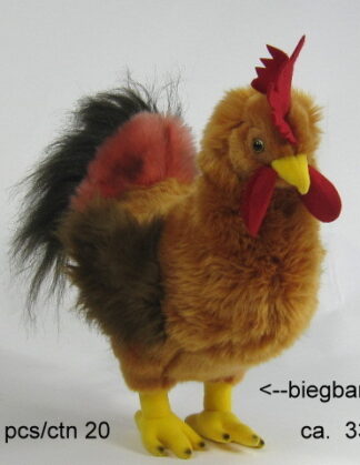 UNITOYS Rooster brown 34 cm.(with flexible legs)