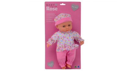 JOHNTOY Nukk Baby Rose häälega 30 cm (lahtine)