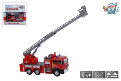 MANEN Die Cast Fire engine truck with light+ sound (*)