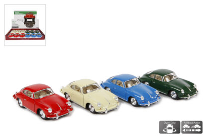 MANEN Mudelauto Porsche 356B Carrera retro 12 cm