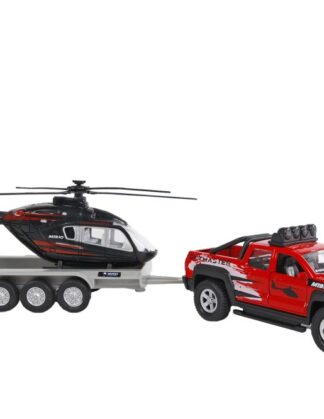 MANEN Mudelauto Maastur haagisega+ helikopter