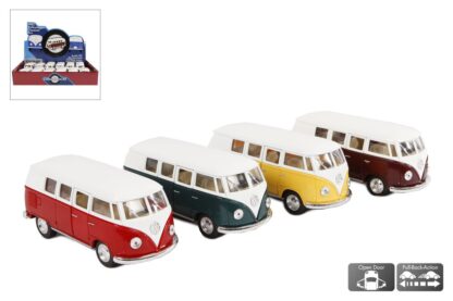MANEN Die cast pull back Volkswagen bus 13cm.(display)