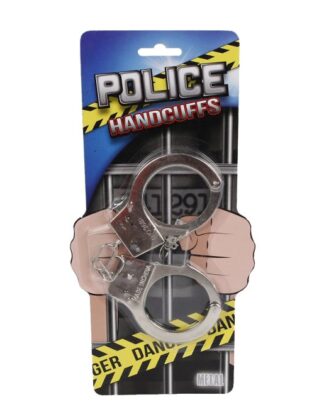 MANEN Metal handcuffs on card
