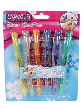 MANEN Glitter Tatoo pens 6 pcs. on card