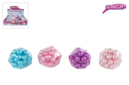 MANEN Glamour antistress crackling beads ball 5cm 4ass