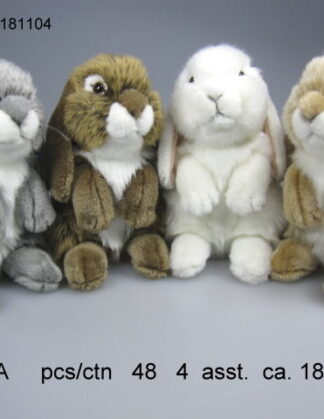 UNITOYS Jänes 4 erin.värvi 18 cm.