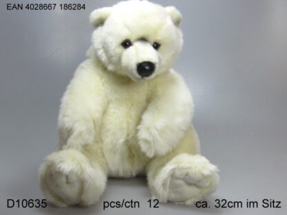 UNITOYS Polar Bear sitting 37 cm.