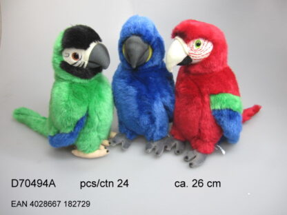 UNITOYS Parrot 3 asst.26 cm.