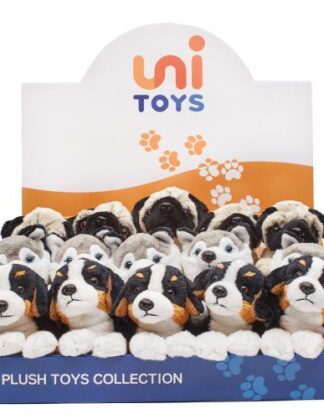 UNITOYS Dog 3 asst 21 cm.(display)