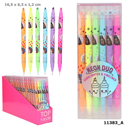 TOPModel Neon viltpliiatsid kahepoolsed 6 tk 2022