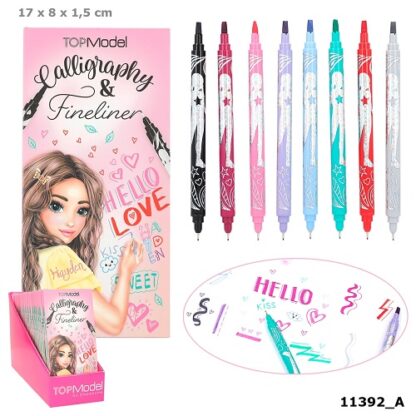 TOPModel Viltpliiatsid Kalligraafia 8tk 2-e otsaga 2023(*)