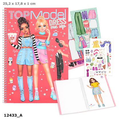 TOPModel Kleepimisraamat Riietamine Suur 2023 Cutie