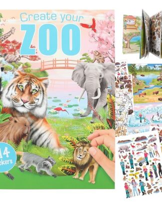 ZOO Värvimisraamat kleebistega 2023