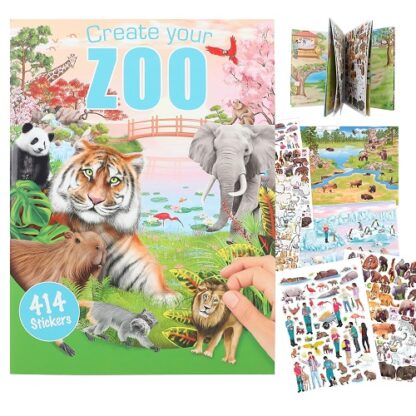 ZOO Värvimisraamat kleebistega 2023