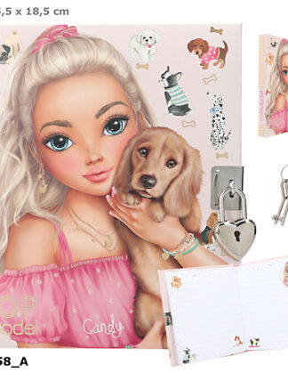 TOPModel Diary with lock 2024 Doggy