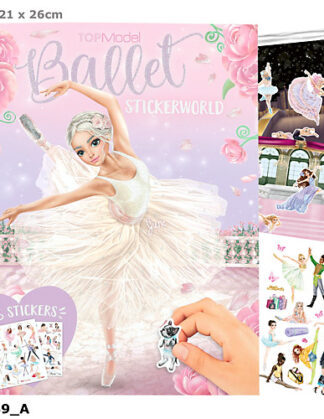 TOPModel Kleebiseraamat Stickerworld 2024 Ballet