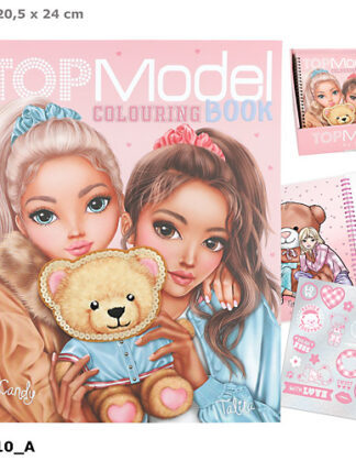 TOPModel Colouring Book with Sequins Team Teddy