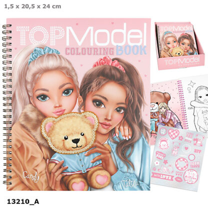 TOPModel Colouring Book with Sequins Team Teddy