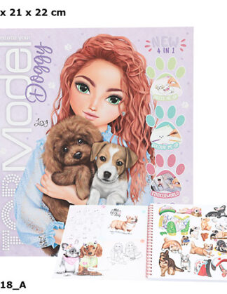 TOPModel Doggy colouring book 2024