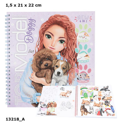TOPModel Doggy colouring book 2024