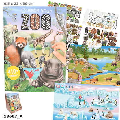 ZOO Värvimisraamat kleebistega 2025
