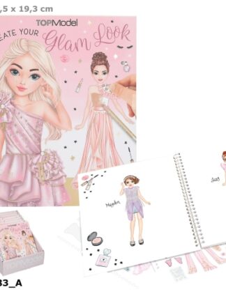 TOPModel Värvi-ja kleebiseraamat 2025 Glam Look